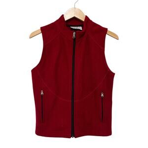 IBEX Red Merino Wool Vest Sz XS
